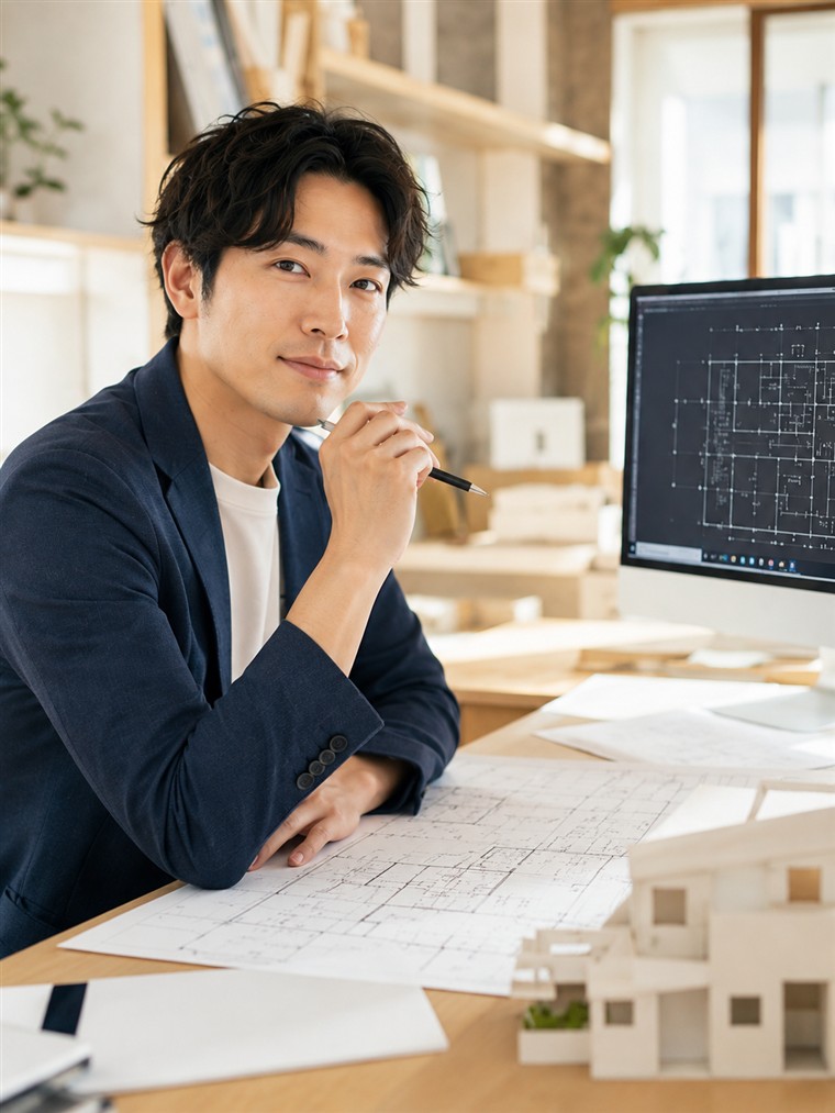 建築設計として働く人