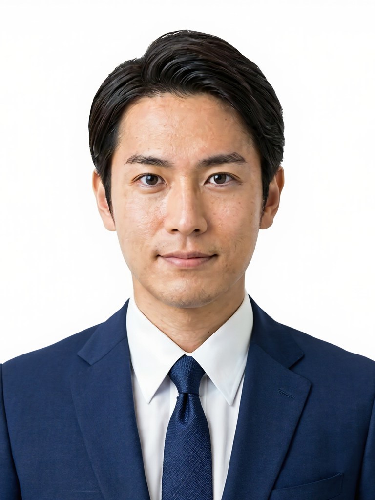 AIで整えた証明写真