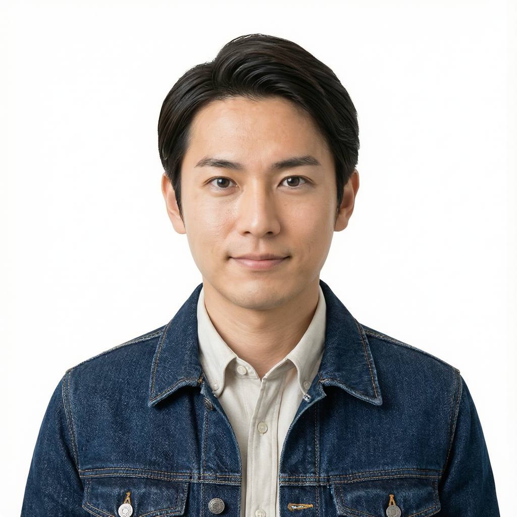 m_Casual Denim Portrait