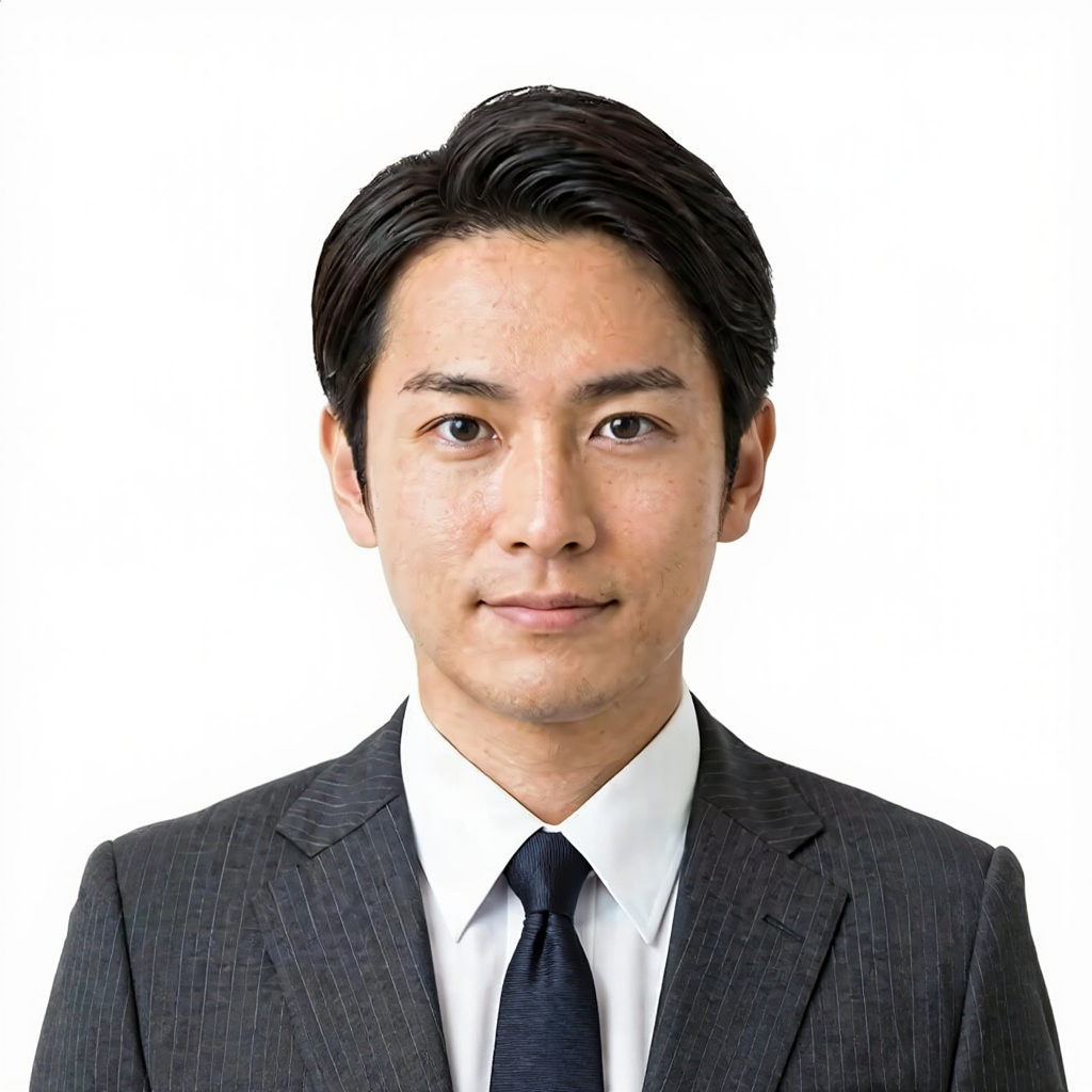 m_Pinstripe Suit Portrait