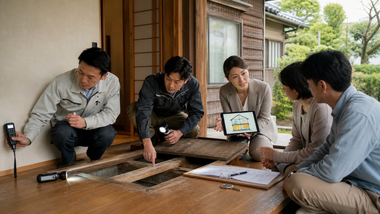 中古戸建を建物診断し買主へ状態を可視化する専門家チーム