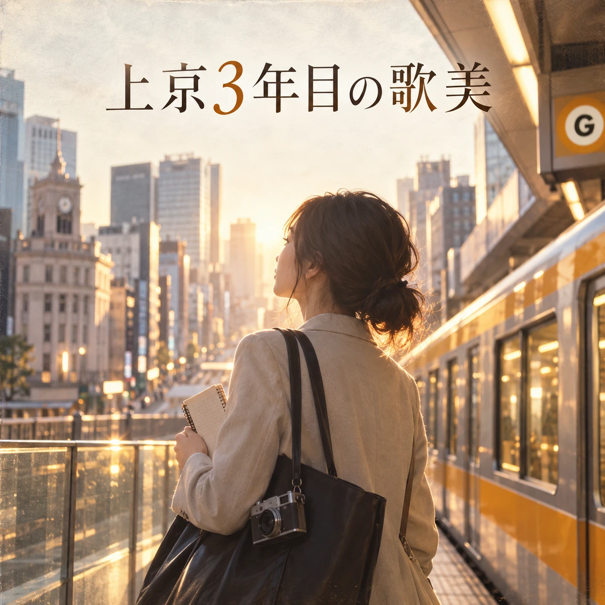 公開作品『上京3年目の歌美』のジャケットアートワーク
