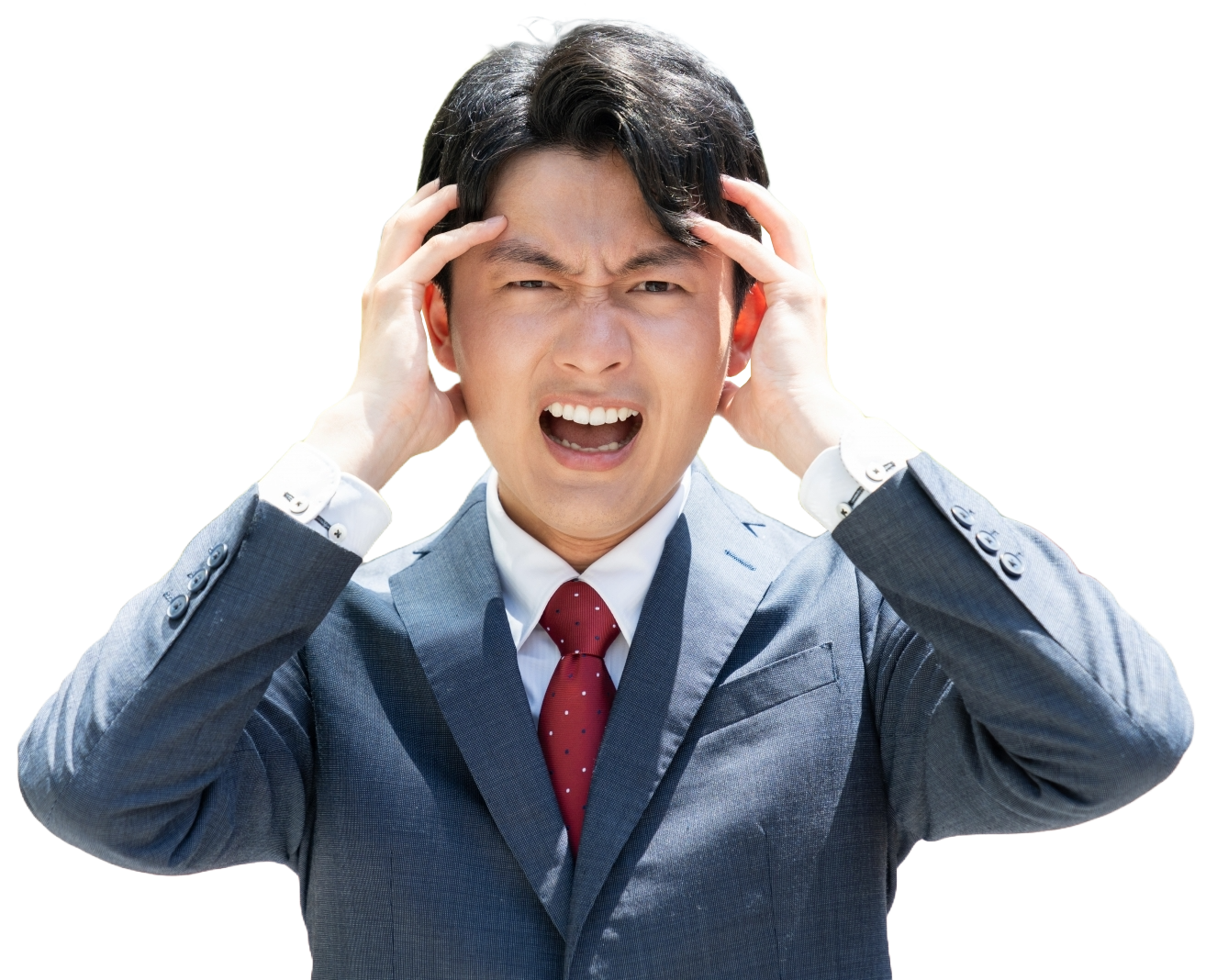 悩んでいる人