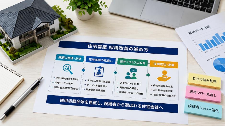 住宅営業経験者と若手人材の採用成功に向けた相談