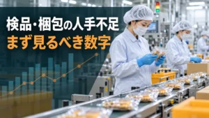 包装資材の検品・梱包ラインで作業量を見える化する方法